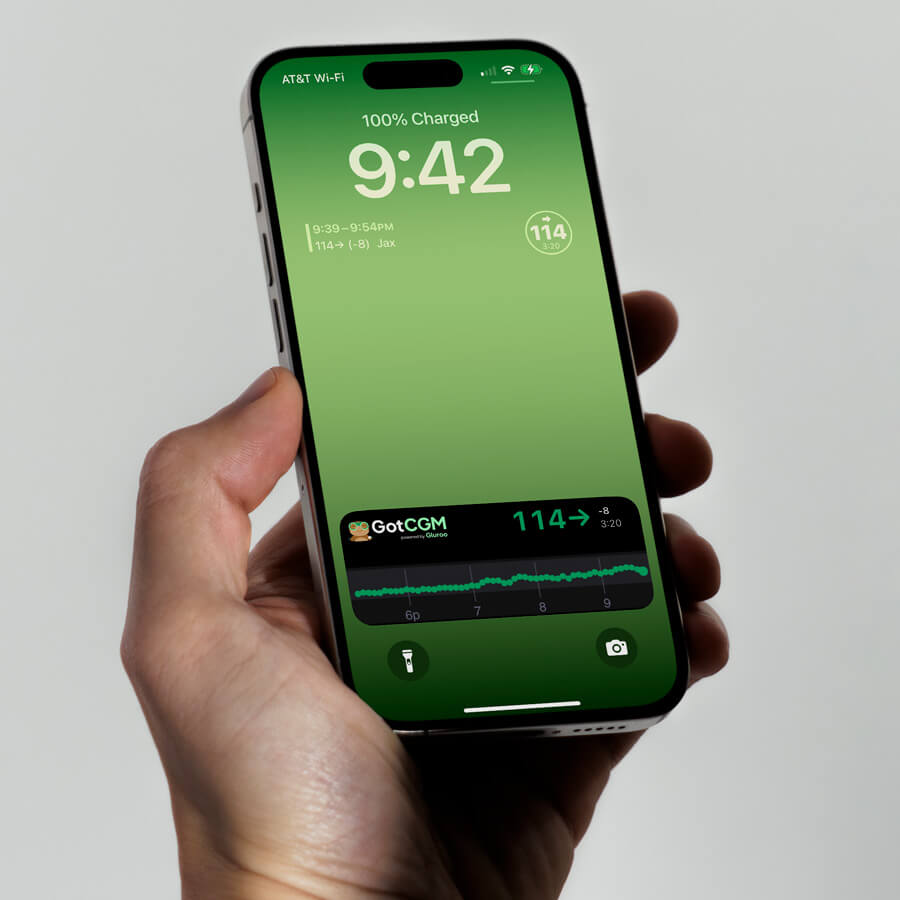 Preview of the live activity widget on mobile